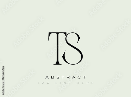 TS Abstract Monogram. Corporate identity and premium design projects seeking a refined modern look.