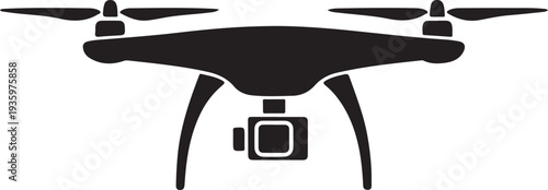 Modern Quadcopter Drone with an Integrated Camera for Aerial Filming