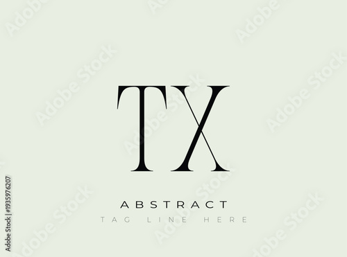 TX Abstract Monogram. Corporate identity and premium design projects seeking a refined modern look.