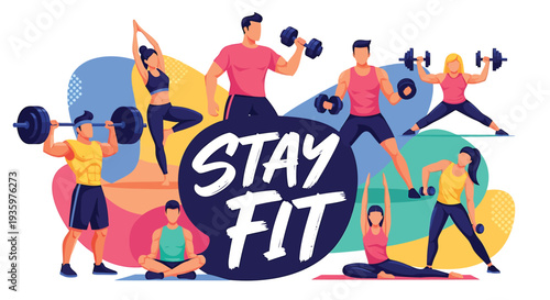 Set of 7 fitness icons vector