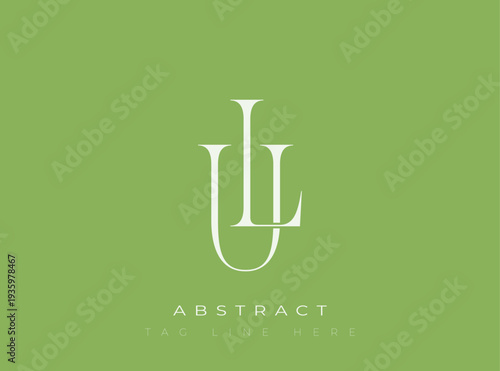 UL Abstract Monogram. Corporate identity and premium design projects seeking a refined modern look.