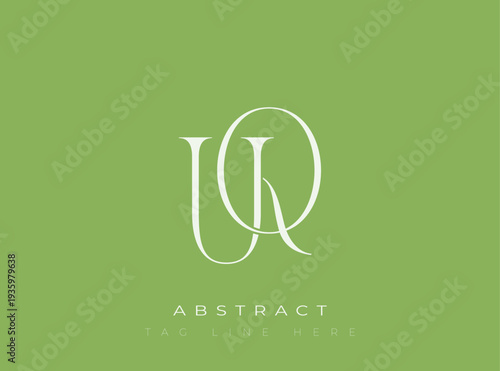UQ Abstract Monogram. Corporate identity and premium design projects seeking a refined modern look.
