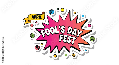 April Fool's Day Fest vector illustration