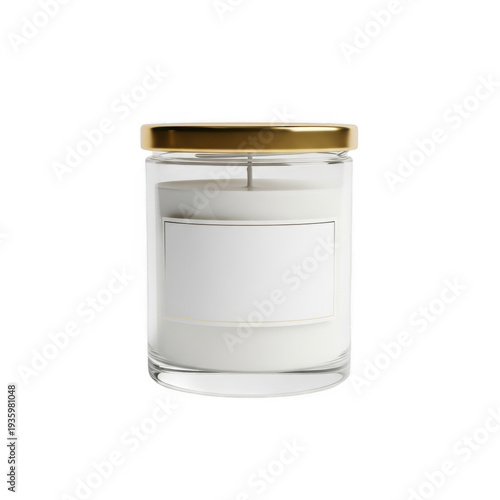 Glass jar with wooden lid on white background
