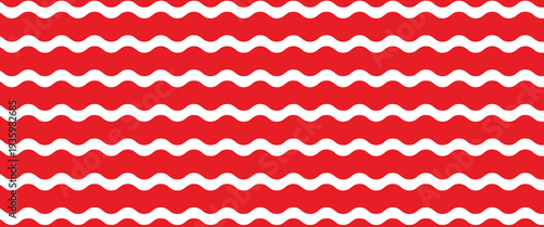 Red stripes on white background. Striped diagonal pattern Vector illustration of Seamless background Christmas or winter theme Background with slanted lines