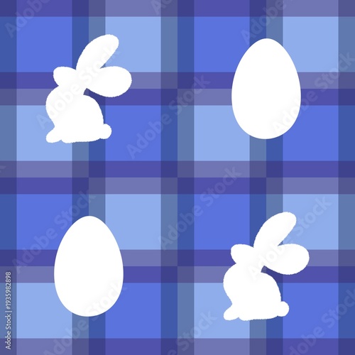 Easter eggs seamless rabbits pattern for fabrics and linens and kids clothes print and spring party accessories