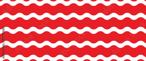 Red stripes on white background. Striped diagonal pattern Vector illustration of Seamless background Christmas or winter theme Background with slanted lines