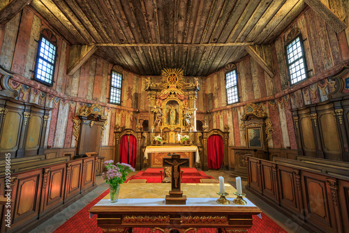 The Church of the Virgin Mary in Broumov, oldest wooden church in Czech Republic