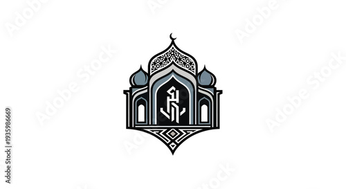 Islamic Mosque Monument Logo Design