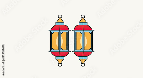 Traditional Ramadan Lanterns, Islamic Celebration, Arabic Culture, Festive Lights