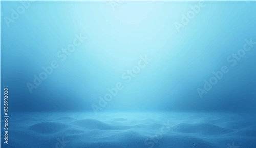 A textured old paper background merges with a misty morning fog over a dark blue ocean horizon where sunlight reflects through storm clouds