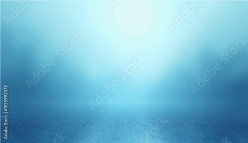 A textured old paper background merges with a misty morning fog over a dark blue ocean horizon where sunlight reflects through storm clouds