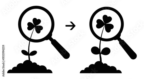 Growth and development concept vector icon