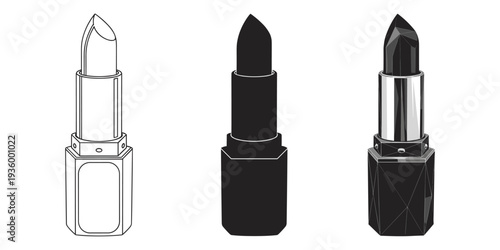 Lipstick Trio Vector Art
