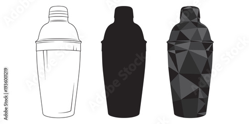 Cocktail Shaker Styles Trio