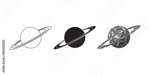 Saturn Planet Icons