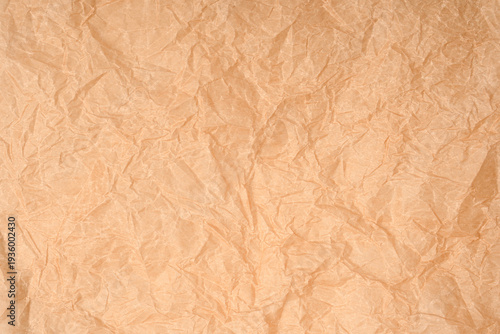 Crumpled paper as background. Top view.