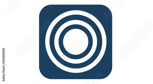 Concentric Circles Target Logo Icon