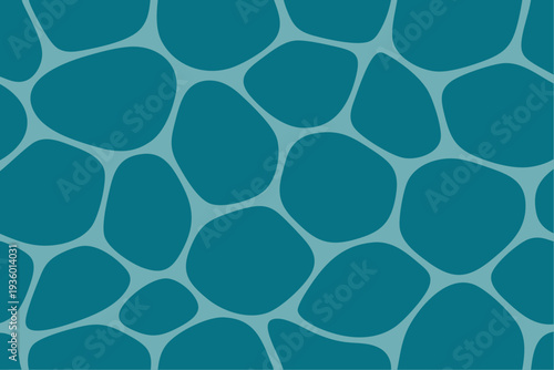 Wallpaper Mural A Calm Abstract Seamless Pattern Featuring Irregular Blue Shapes and a Minimalist Design Torontodigital.ca