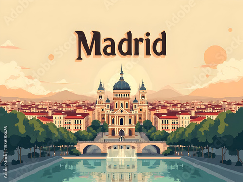 Vintage retro travel poster