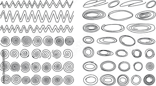 Collection of various spring designs and shapes