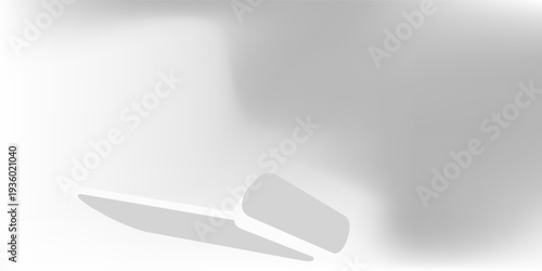 White product display stage on background area. Suitable for showcasing products, mockups, or presentations in a clean and elegant way.