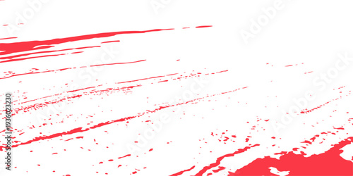 Red paint splashes and ink splats create a grunge watercolor texture with blood red droplets and spray spatters on a creative art design backdrop vector illustration