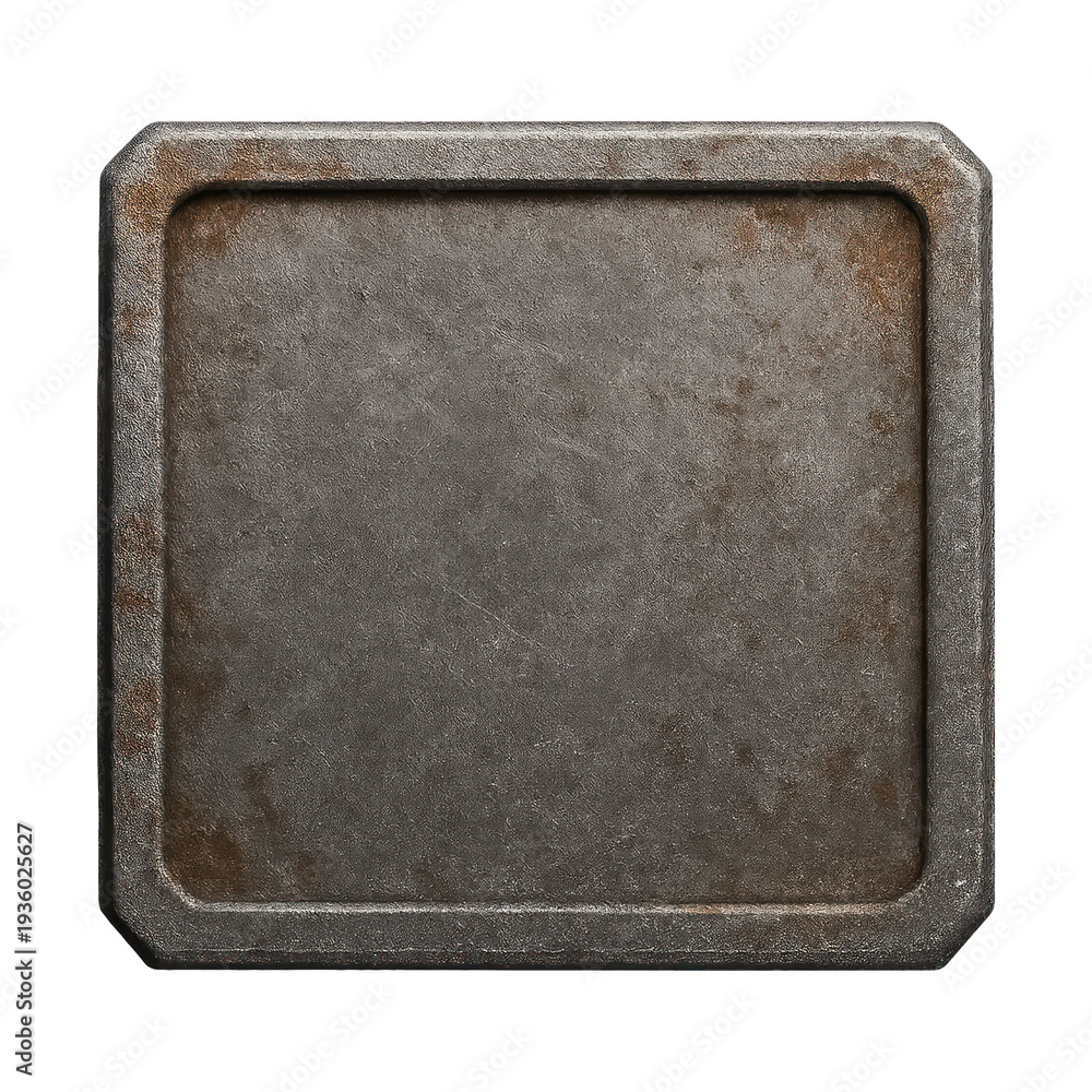 Fototapeta premium PNG Rustic metal square frame