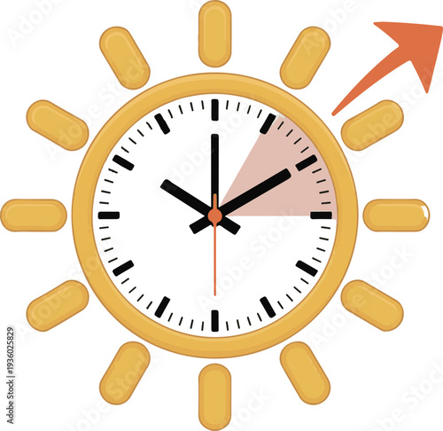 Alarm clock, change to winter time. Spring forward and fall back