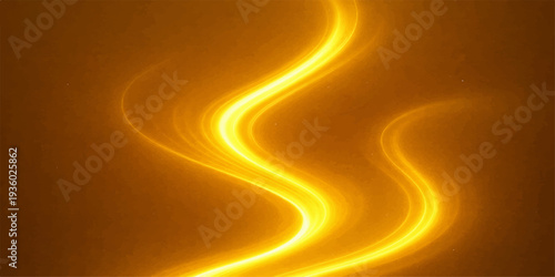 Abstract fiery background featuring glowing orange wave patterns and digital motion swirls on a black backdrop for a bright energy wallpaper design