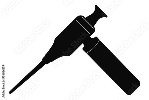 Otoscope icon vector, Otoscope silhouette vector,  Otoscope black symbol
