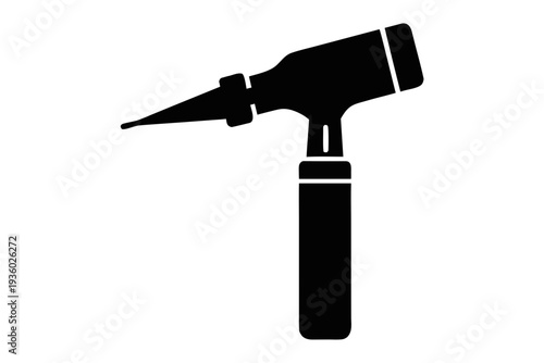 Otoscope icon vector, Otoscope silhouette vector,  Otoscope black symbol
