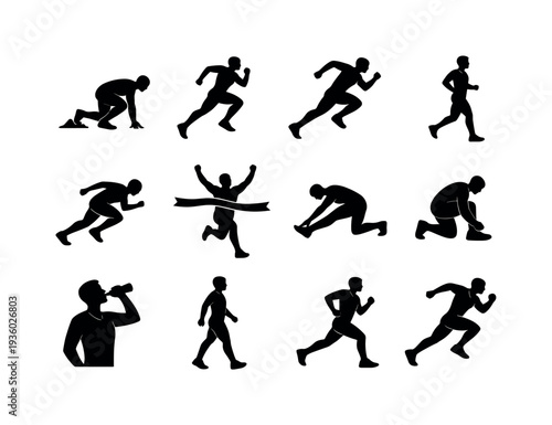 Runner's journey from start to finish, including training and recovery