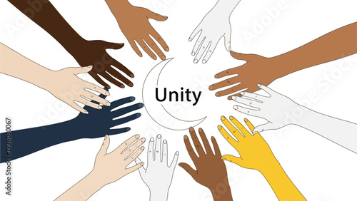 Hands Together for Social Change in Graphic Art