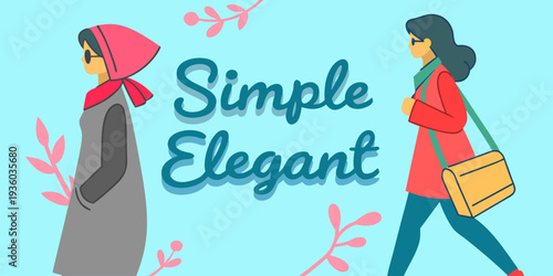Minimalist fashion woman illustration with soft pastel tones. Modern elegant lifestyle vector design perfect for posters, branding, social media and boutique marketing.
