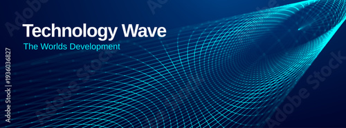 Abstract background finance business intelligence with Business fintech digital and technology blue Technology. Blue background lines line with mesh modern network and minimal geometric grid.