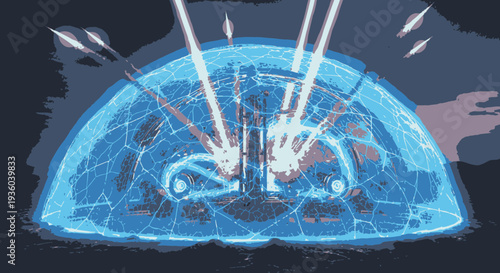 Abstract Digital Shield with Data Streams and Network Connections