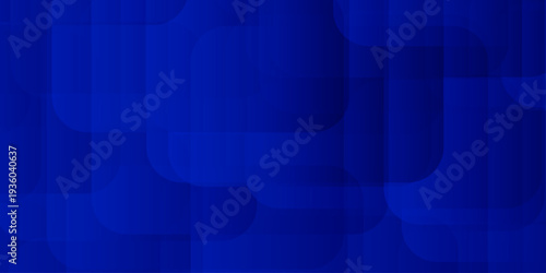 Abstract blue geometric background with overlapping rounded squares and gradient effects