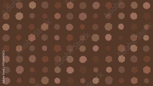 Brown Background with Colored Dots Pattern.