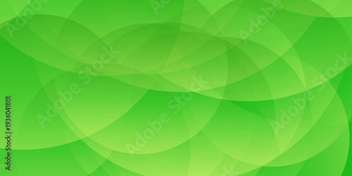 abstract green background with overlapping transparent circles and soft lime color gradients