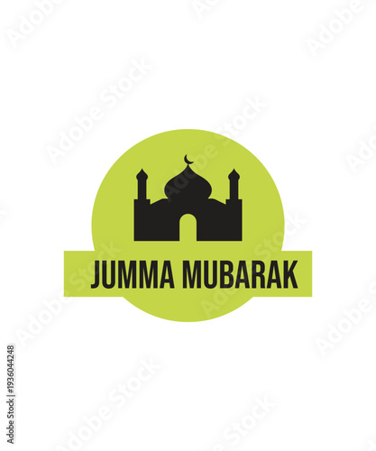 Jumma mubarak logo, Jumma Greeting Vector art 