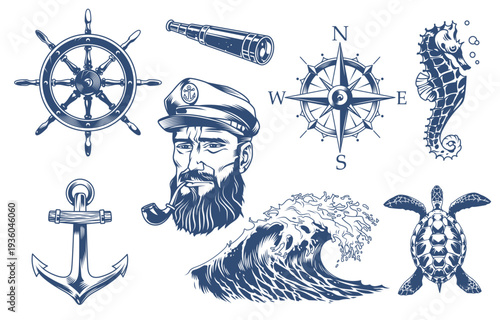 Nautical elements for design