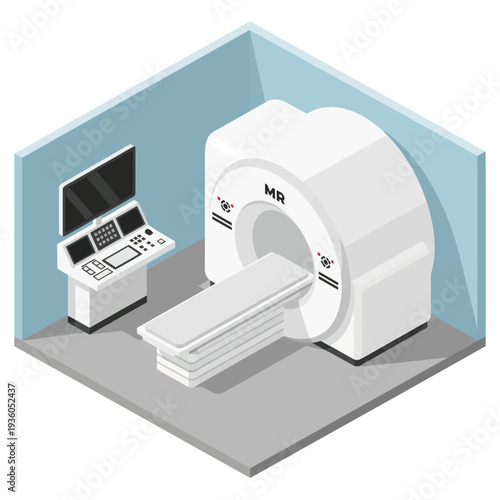 MRI Machine Medical Equipment Hospital Scanner.