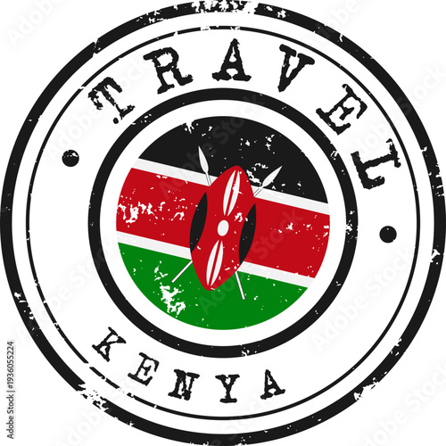 Kenya Travel Grunge Stamp