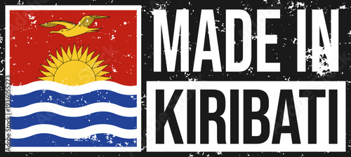 Kiribati Made In Grunge Stamp