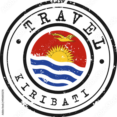 Kiribati Travel Grunge Stamp