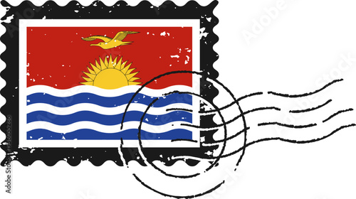 Kiribati Grunge Postage Stamp