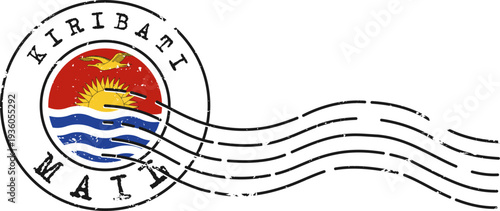 Kiribati Grunge Postmark Stamp