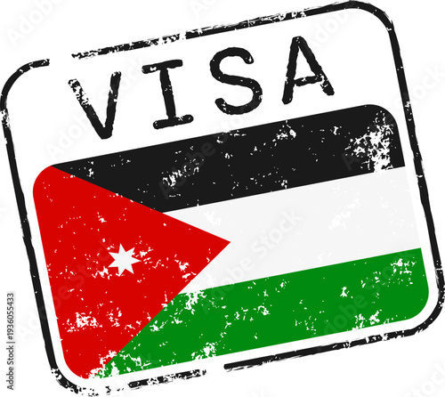 Jordan Visa Grunge Stamp