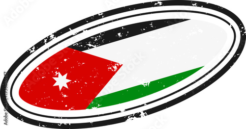 Jordan Flag Grunge Badge
